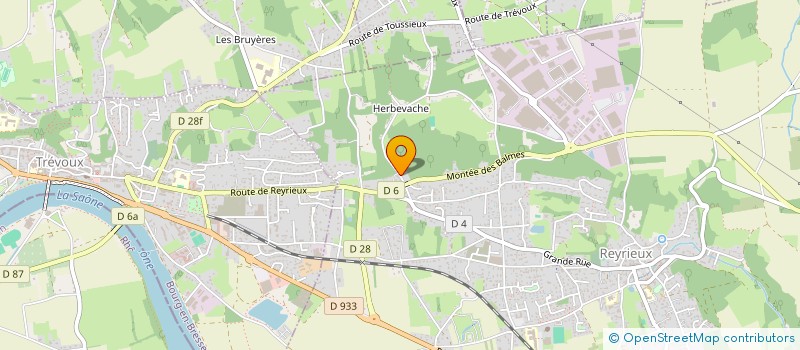 localisation de l'entreprise MADAME BEATRICE VIEUX à REYRIEUX