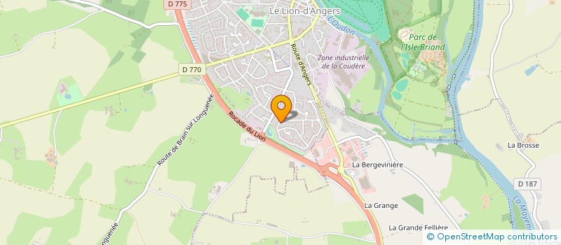 localisation de l'entreprise MADAME BEATRICE VIGNERON  LE LION D'ANGERS