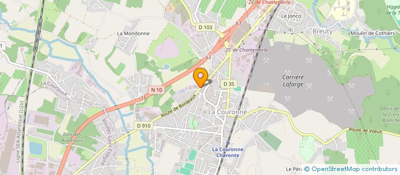 localisation de l'entreprise MADAME BEATRICE VINCENDEAU à LA COURONNE