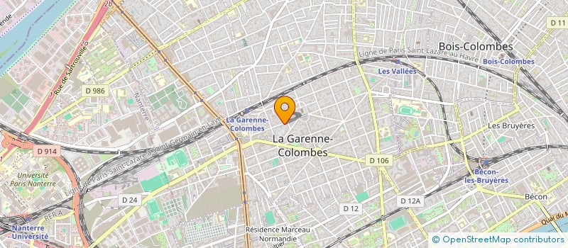 localisation de l'entreprise MADAME BEATRICE VONDERWEINT à LA GARENNE-COLOMBES