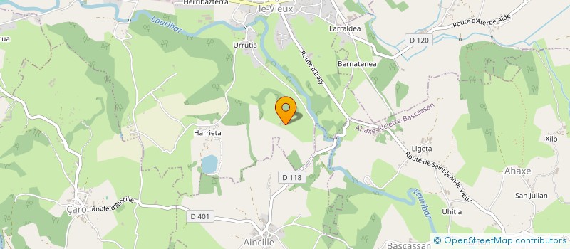 localisation de l'entreprise MADAME BEATRICE YBARNEGARAY  UHART-CIZE