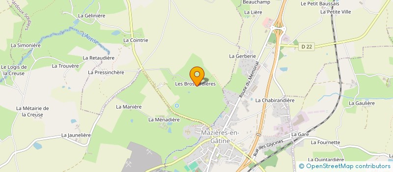 localisation de l'entreprise MADAME BEATRIX COURTIN à SAINT-PARDOUX-SOUTIERS