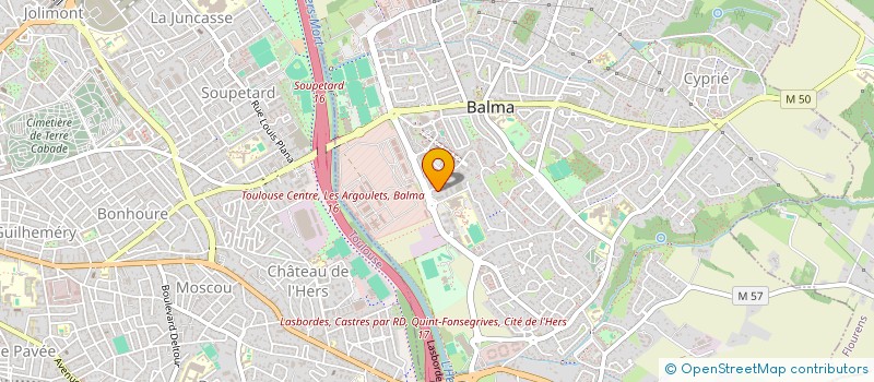 localisation de l'entreprise MADAME BEATRIX DELECOLLE  BALMA