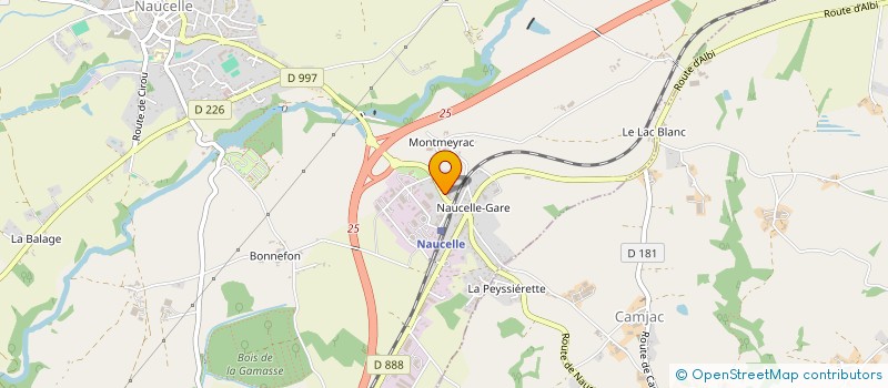 localisation de l'entreprise MADAME BEATRIX GINESTET  NAUCELLE