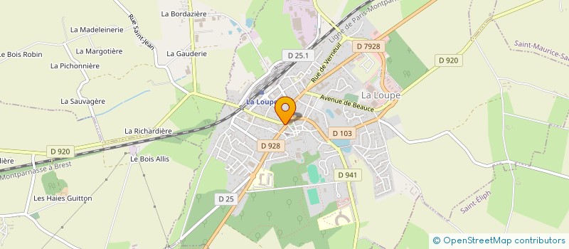 localisation de l'entreprise MADAME BEATRIX TOUCHON à LA LOUPE