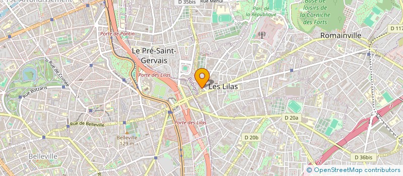 localisation de l'entreprise MADAME BEATRIZ DA SILVA CARDOSO à LES LILAS