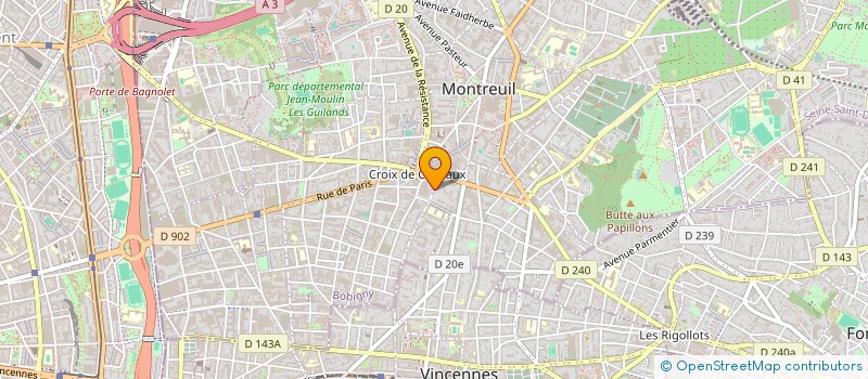 localisation de l'entreprise MADAME BEATRIZ DOS SANTOS à MONTREUIL