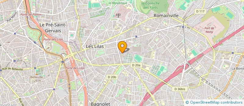 localisation de l'entreprise MADAME BEATRIZ ESPERANZA GARCIA GARCIA à BAGNOLET