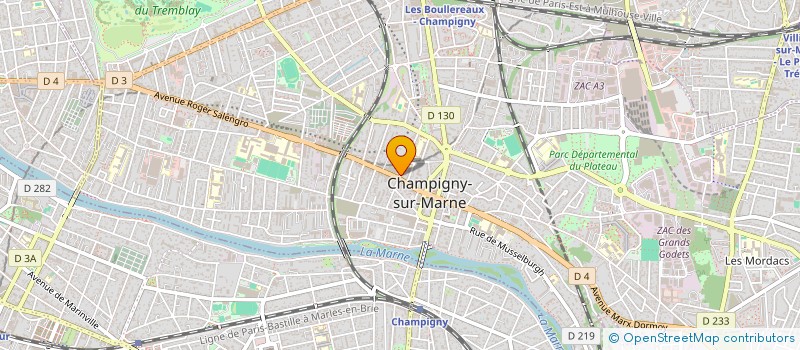 localisation de l'entreprise MADAME BEATRIZ FERREIRA ARAUJO  CHAMPIGNY-SUR-MARNE