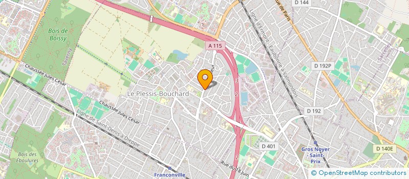 localisation de l'entreprise MADAME BEATRIZ FREITAS  LE PLESSIS-BOUCHARD