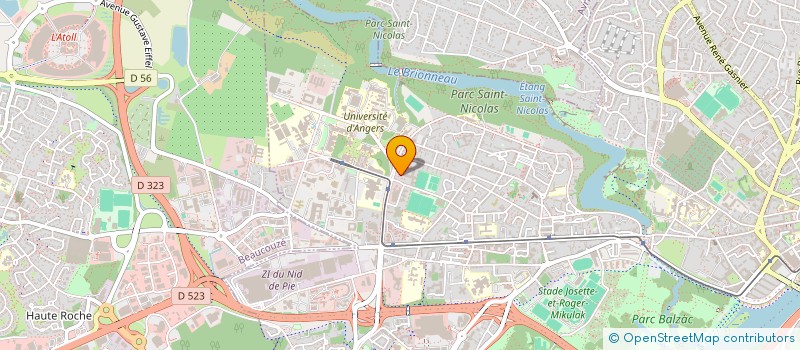 localisation de l'entreprise MADAME BEATRIZ MALLA FERRER à ANGERS