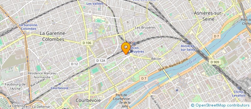 localisation de l'entreprise MADAME BEATRIZ TERREROS DE LA PENA à COURBEVOIE