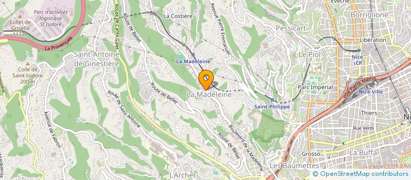 localisation de l'entreprise MADAME BEBIANA MOUTINHO FERREIRA  NICE