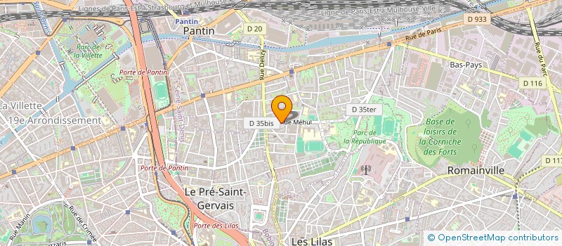 localisation de l'entreprise MADAME BEBY DANNOU  PANTIN