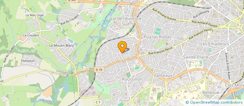 localisation de l'entreprise MADAME BECANTI KOFFI à LIMOGES