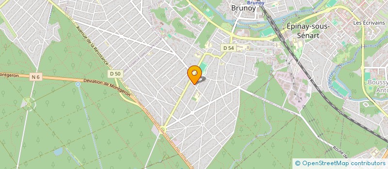 localisation de l'entreprise MADAME BECKY ASSOGHO ALLANG  BRUNOY