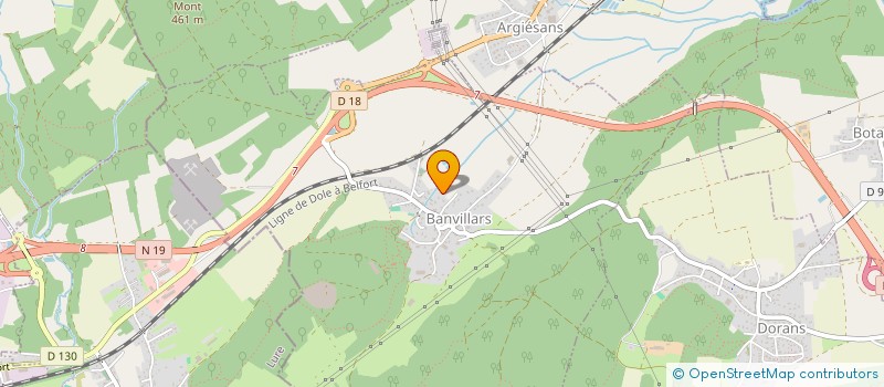 localisation de l'entreprise MADAME BEENA JACQUOT à BANVILLARS