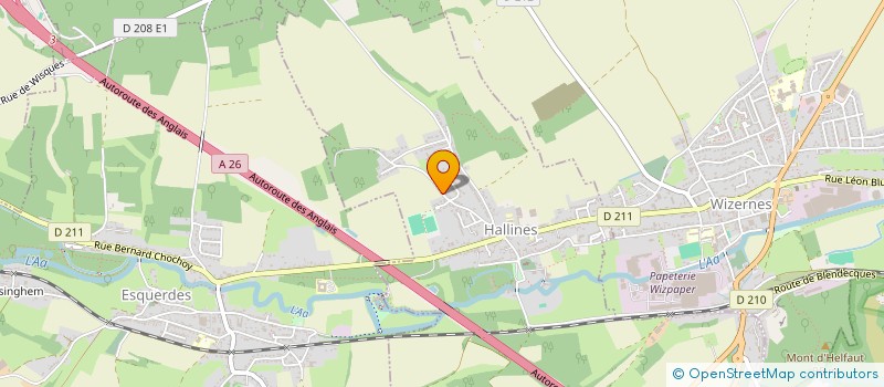 localisation de l'entreprise MADAME BEHOMEZ VERRUE  HELFAUT