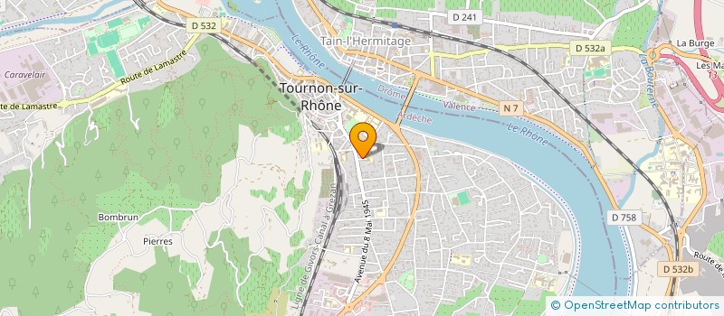 localisation de l'entreprise MADAME BEI GU à TOURNON-SUR-RHONE