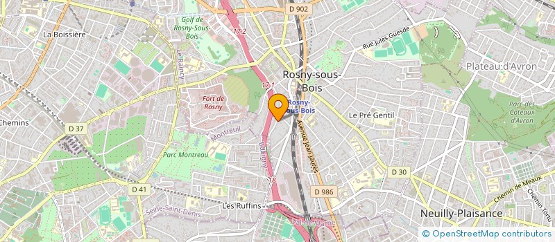 localisation de l'entreprise MADAME BEI LI à ROSNY-SOUS-BOIS