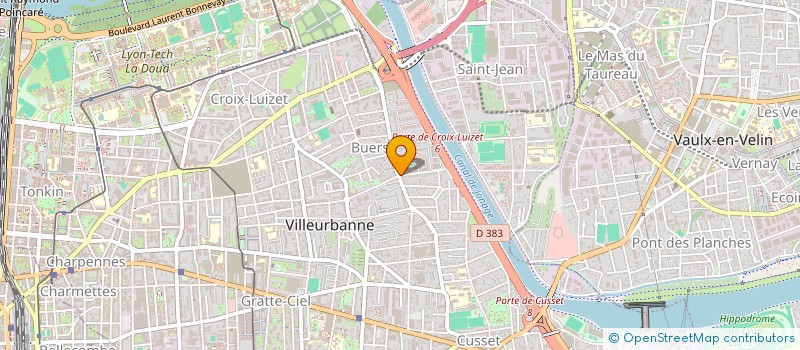 localisation de l'entreprise MADAME BEILA-RIVKA RENAUD  VILLEURBANNE