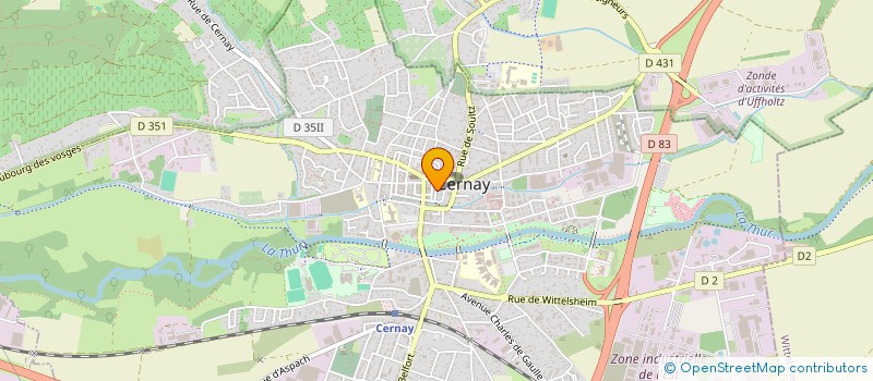localisation de l'entreprise MADAME BEIYI SHEN à CERNAY