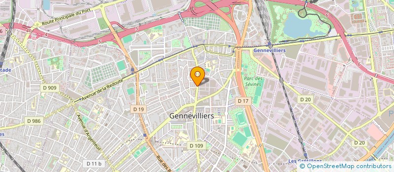 localisation de l'entreprise MADAME BELADORA MATALLAH  GENNEVILLIERS