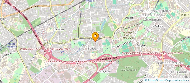 localisation de l'entreprise MADAME BELANGE SNC MAKETA MAKENGO BELANGE  PESSAC