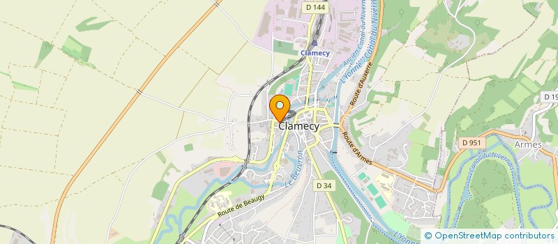 localisation de l'entreprise MADAME BELEN IZQUIERDO à CLAMECY