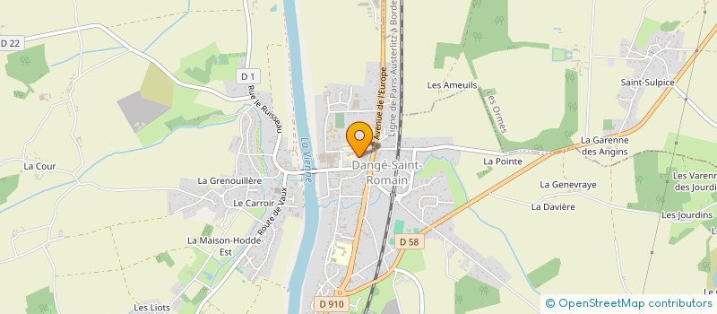 localisation de l'entreprise MADAME BELEN MARTINEZ DE HOZ  DANGE-SAINT-ROMAIN