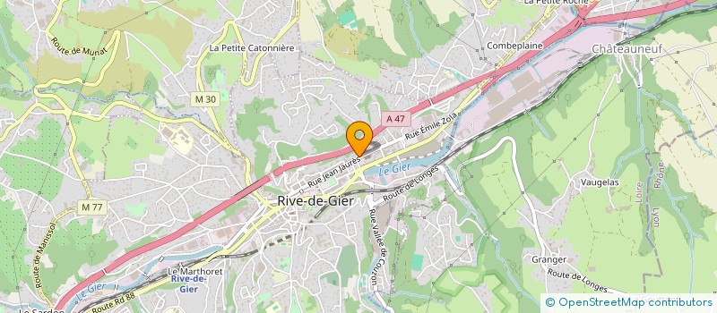 localisation de l'entreprise MADAME BELGRACE KOUADIO  RIVE-DE-GIER