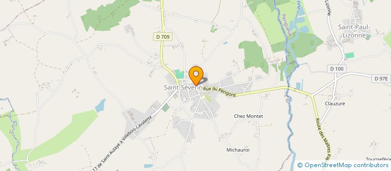 localisation de l'entreprise MADAME BELINDA BAPTISTE  SAINT-SEVERIN