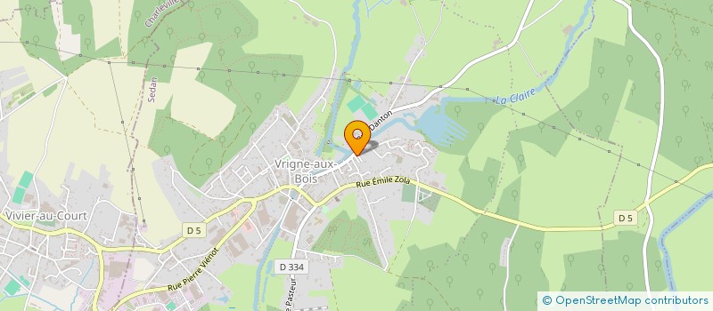 localisation de l'entreprise MADAME BELINDA BEDJA  VRIGNE AUX BOIS