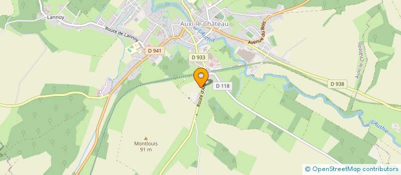 localisation de l'entreprise MADAME BELINDA BELLETTE  AUXI-LE-CHATEAU