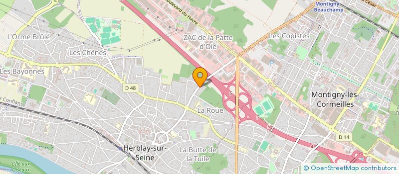 localisation de l'entreprise MADAME BELINDA CORREIA  HERBLAY-SUR-SEINE