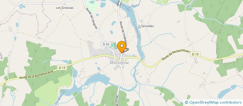 localisation de l'entreprise MADAME BELINDA FRANCIS à MASSIGNAC