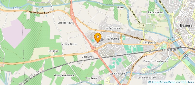 localisation de l'entreprise MADAME BELINDA GARCIA à BEZIERS
