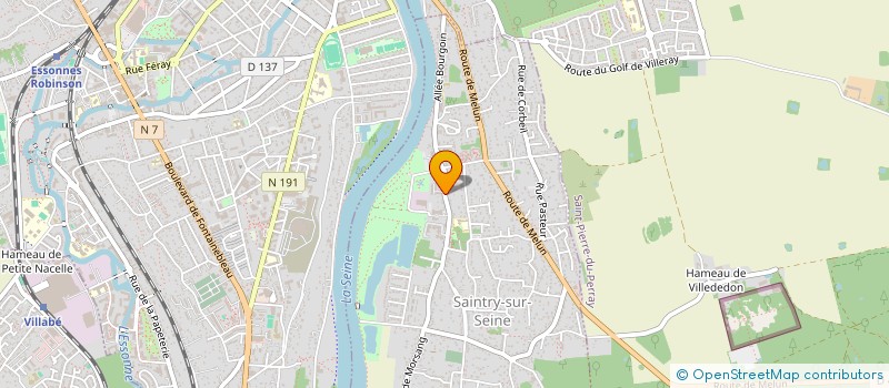 localisation de l'entreprise MADAME BELINDA GONCALVES  SAINTRY-SUR-SEINE