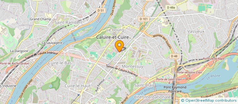 localisation de l'entreprise MADAME BELINDA LACORDELLE à CALUIRE-ET-CUIRE