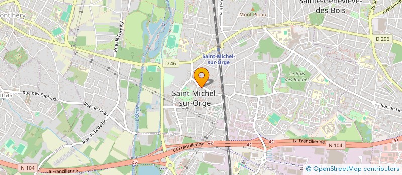 localisation de l'entreprise MADAME BELINDA MOUANGA  SAINT-MICHEL-SUR-ORGE