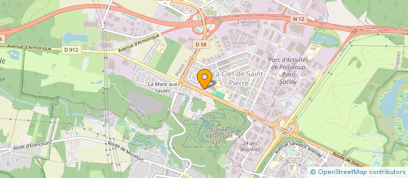 localisation de l'entreprise MADAME BELKESSA NAIMA  ELANCOURT