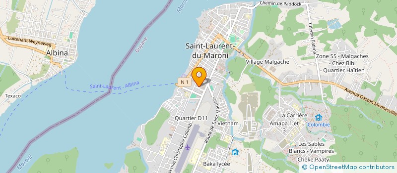 localisation de l'entreprise MADAME BELLA JOACHIM à SAINT-LAURENT-DU-MARONI