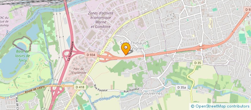 localisation de l'entreprise MADAME BELLE FABULET  SAINT-THIBAULT-DES-VIGNES