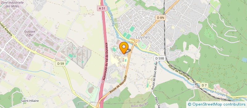 localisation de l'entreprise MADAME BELLINDA NESME  ROQUEVAIRE