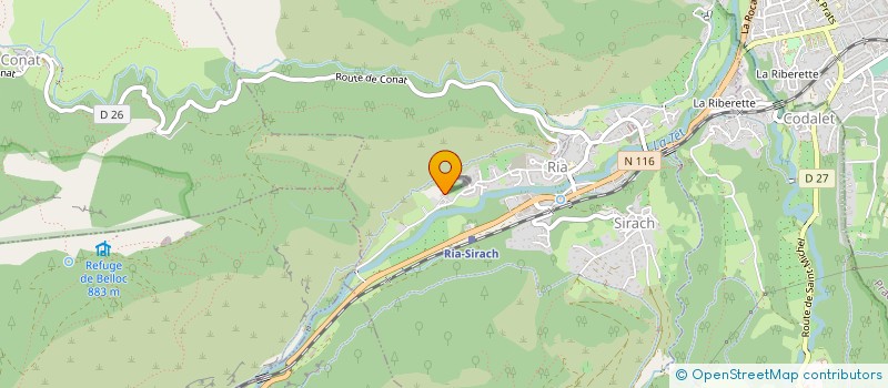 localisation de l'entreprise MADAME BELTI DE VOLDER  RIA-SIRACH