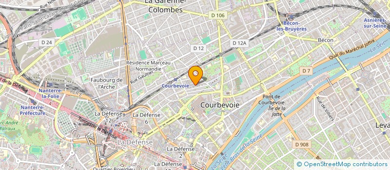 localisation de l'entreprise MADAME BELVINDA THIEMELE à COURBEVOIE