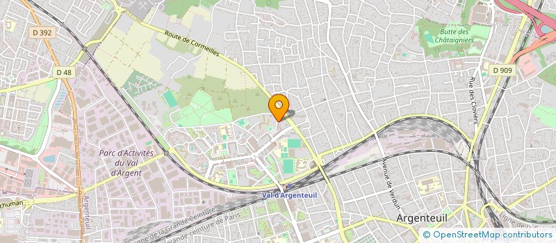 localisation de l'entreprise MADAME BELVISIE NZIMBU LONGI  ARGENTEUIL