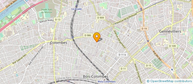 localisation de l'entreprise MADAME BEN LAHOUCINE à COLOMBES