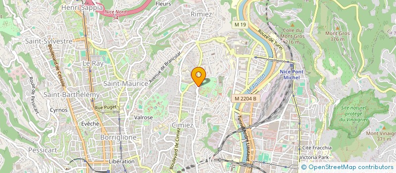 localisation de l'entreprise MADAME BEN SLAMA MOHAMED MEHDI à NICE