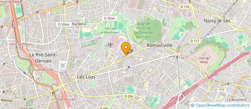 localisation de l'entreprise MADAME BENDIER SOPHIE  ROMAINVILLE